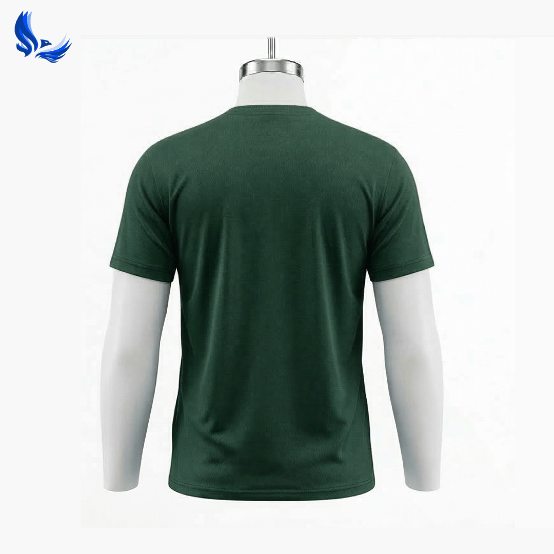 รับผลิตเสื้อคนงาน คอกลม แขนสั้น