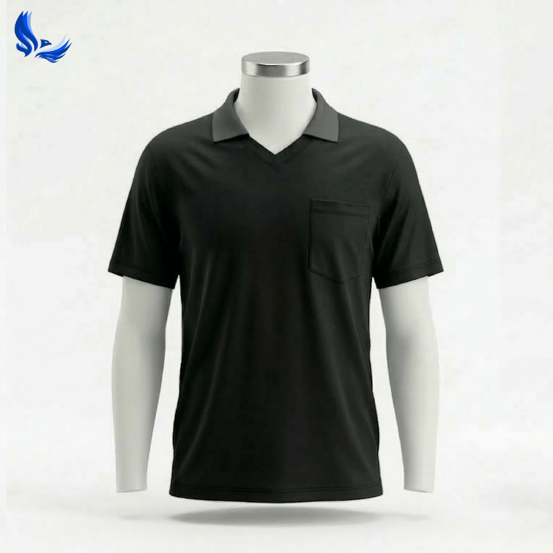 รับผลิต เสื้อคนงาน คอปก แขนสั้น ราคาส่ง